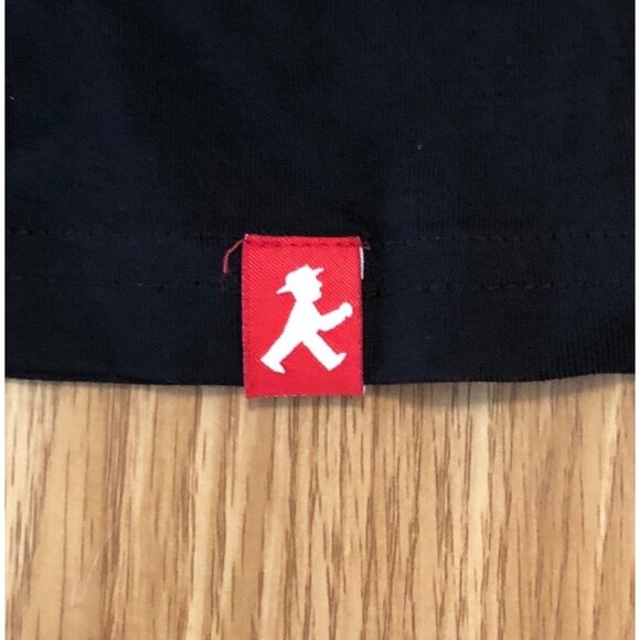 Ampelmann Berlin Organic Cotton T-Shirt With Green Walking Man Graphic Black Lrg - Picture 4 of 9